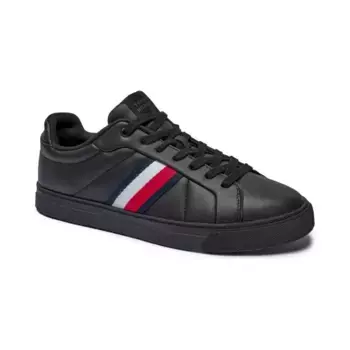 Кожаные кроссовки Icon Court Tommy Hilfiger, черный