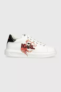 Кожаные кроссовки KAPRI MENS CNY Karl Lagerfeld, белый