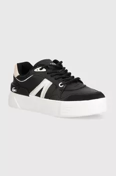 Кожаные кроссовки Lacoste L002 Evo Logo Tongue, черный