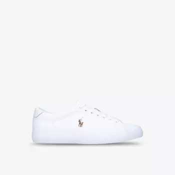 Кожаные кроссовки Longwood с логотипом Polo Ralph Lauren, белый