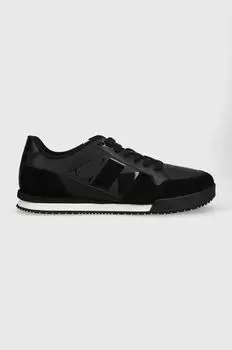 Кожаные кроссовки LOW PROFILE RUNNER M Calvin Klein Jeans, черный