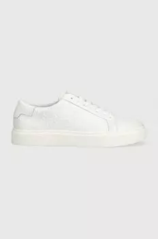 Кожаные кроссовки LOW TOP LACE UP MONO HF Calvin Klein, белый