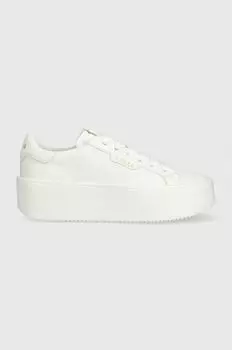 Кожаные кроссовки MARILYN Guess, белый