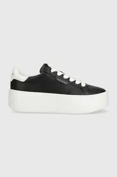Кожаные кроссовки MARILYN Guess, черный