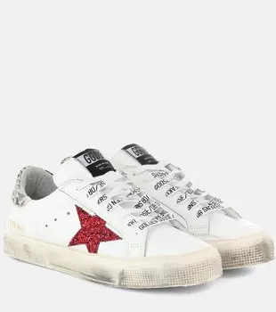 Кожаные кроссовки May Golden Goose, белый