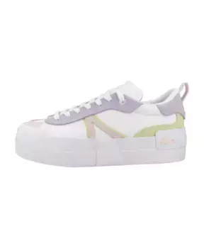 Кожаные кроссовки на платформе Lacoste, белый