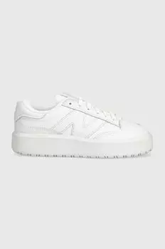 Кожаные кроссовки New Balance, белый