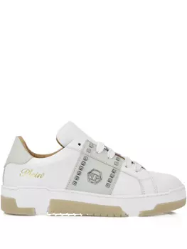 Кожаные кроссовки Philipp Plein, белый