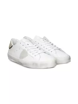 Кожаные кроссовки Philippe Model Kids, белый