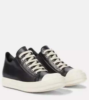 Кожаные кроссовки Phlegethon Rick Owens, черный