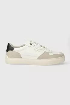 Кожаные кроссовки PMS00008 Pepe Jeans, бежевый
