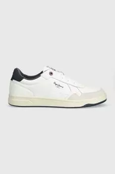 Кожаные кроссовки PMS00013 Pepe Jeans, белый