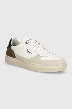 Кожаные кроссовки PMS00019 Pepe Jeans, белый