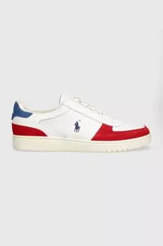 Кожаные кроссовки Polo Crt Pp Polo Ralph Lauren, белый