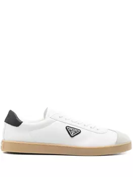 Кожаные кроссовки Prada, белый