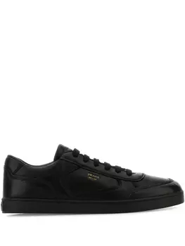 Кожаные кроссовки Prada, черный