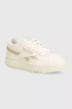 Кожаные кроссовки Reebok Classic, бежевый