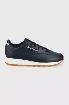 Кожаные кроссовки Reebok Classic, темно-синий