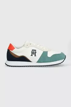 Кожаные кроссовки RUNNER EVO LEATHER Tommy Hilfiger, синий