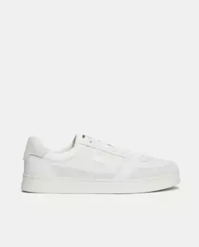 Кожаные кроссовки с чашечной подошвой и флажком Tommy Jeans Tommy Hilfiger, цвет Crudo