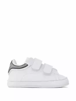Кожаные кроссовки с логотипом EMPORIO ARMANI, белый