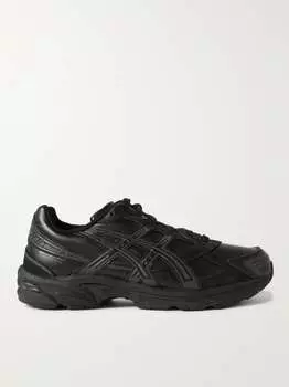 Кожаные кроссовки с замшевой отделкой GEL-1130 ASICS, черный