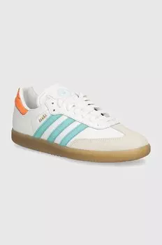 Кожаные кроссовки Samba adidas Performance, белый