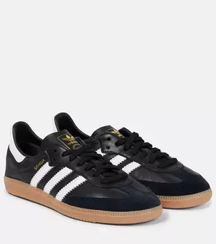 Кожаные кроссовки Samba Collapsable Adidas, белый