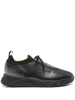 Кожаные кроссовки Santoni, черный