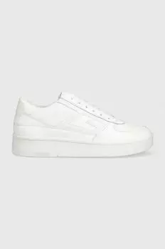 Кожаные кроссовки SILINA Guess, белый