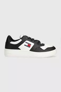 Кожаные кроссовки TJM RETRO BASKET ESS Tommy Jeans, черный