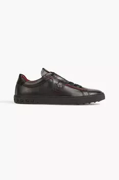 Кожаные кроссовки Tod's, черный