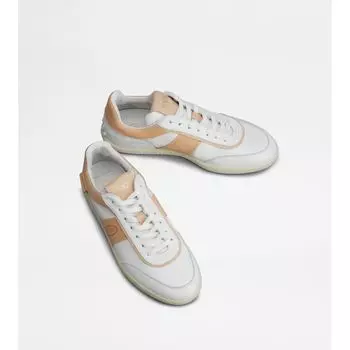 Кожаные кроссовки Tod's Tabs, бежевый