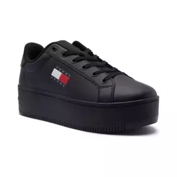 Кожаные кроссовки Tommy Hilfiger, черный