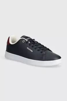 Кожаные кроссовки Tommy Hilfiger, темно-синий
