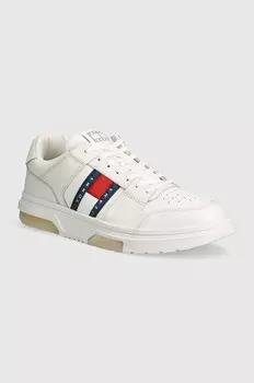 Кожаные кроссовки Tommy Jeans THE BROOKLYN LEATHER, белый