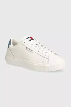 Кожаные кроссовки Tommy Jeans TJW CUPSOLE SNEAKER DENIM, белый