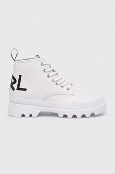 Кожаные кроссовки TREKKA II Karl Lagerfeld, белый