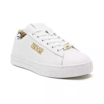 Кожаные кроссовки Versace, белый