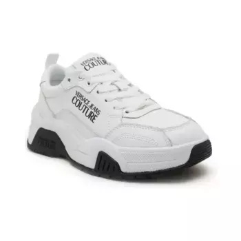 Кожаные кроссовки Versace, белый