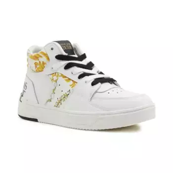 Кожаные кроссовки Versace, белый