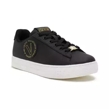 Кожаные кроссовки Versace, черный