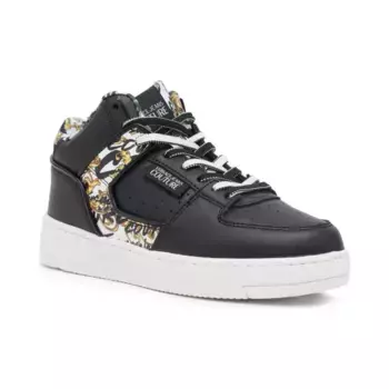 Кожаные кроссовки Versace, черный