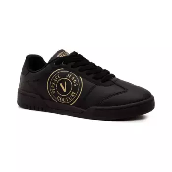Кожаные кроссовки Versace, черный
