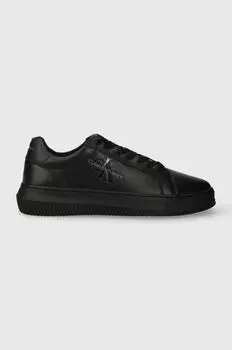 Кожаные кроссовки YM0YM00681 CHUNKY CUPSOLE MONOLOGUE Calvin Klein Jeans, черный