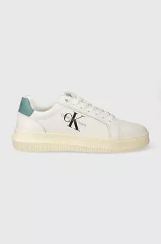 Кожаные кроссовки YM0YM00681 CHUNKY CUPSOLE MONOLOGUE Calvin Klein Jeans, белый