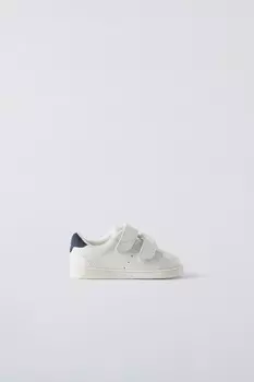 Кожаные кроссовки ZARA, белый