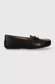 Кожаные лоферы Barnsbury Lauren Ralph Lauren, черный