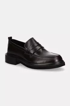 Кожаные лоферы Calvin Klein MOCCASIN LTH, коричневый
