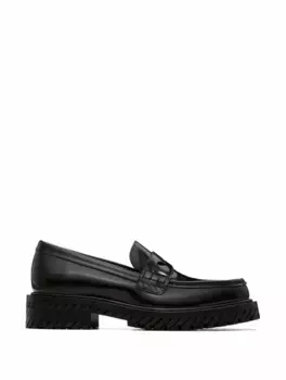 Кожаные лоферы Combat Off-White, черный